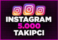 Instagram 5000 Gerçek Takipçi ( Garantili )