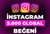⭐İnstagram 5000 Global Beğeni + 30 Gün Garanti