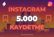 INSTAGRAM 5.000 KAYDETME | GARANTİ