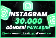 Instagram 30.000 Paylaşım+Garantili+Hızlı