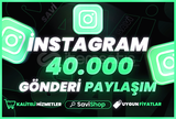 Instagram 40.000 Paylaşım+Garantili+Hızlı