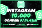 Instagram 10.000 Paylaşım+Garantili+Hızlı