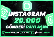 Instagram 20.000 Paylaşım+Garantili+Hızlı