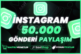 Instagram 50.000 Paylaşım+Garantili+Hızlı