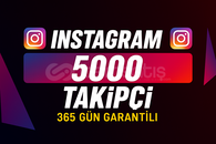 İnstagram 5000 Takipçi 365 Gün Garantili