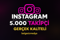 İnstagram 5000 Takipçi 365 Gün Garantili