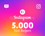 Instagram 5000 Türk Beğeni