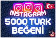 ⭐ İNSTAGRAM 5000 TÜRK Beğeni | + GARANTİ ⭐