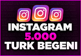 Instagram 5000 Türk Beğeni (Hızlı Teslim )