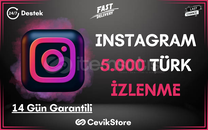 ⭐️Instagram 5.000 Türk İzlenme [Garanti]⭐️