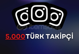 Instagram 5000 Türk Organik Takipçi