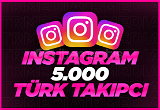 Instagram 5000 Türk Organik Takipçi