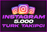 Instagram 5000 Türk Takipçi
