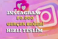 Instagram 50.000 Gerçek Beğeni