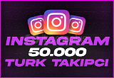 Instagram 50.000 Türk Takipçi