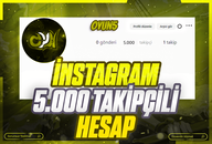 ✅İNSTAGRAM 5K TAKİPÇİLİ HESAP✅