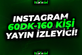 ⭐Instagram 60 Dakika 160 Kişi İzleyici!