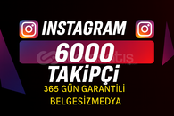 İnstagram 6000 Takipçi 365 Gün Garantili