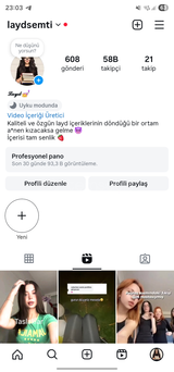 İnstagram 60k organik sayfa 