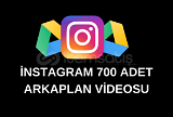 İnstagram 700 Adet Arka Plan Videosu