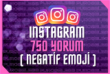 ⭐İnstagram 750 Negatif Emoji Yorum ⭐