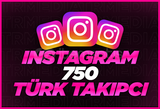 Instagram 750 Türk Organik Takipçi