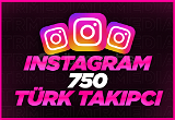Instagram 750 Türk Organik Takipçi