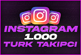 Instagram 1000 Türk Takipçi