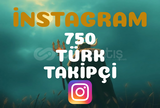 Instagram 750 Türk Takipçi (Garantili)
