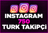 Instagram 750 Türk Takipçi ( Garantili )