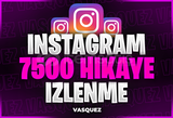 ⭐İnstagram 7500 Hikaye İzlenme⭐