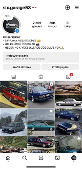 Instagram araba sayfası
