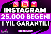 1 SENE GARANTİ İNSTAGRAM BEĞENİ +25.000 
