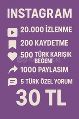 Instagram’da Etkileşim Paketi – Sadece 30 TL!