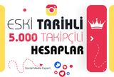 Instagram Eski Tarihli 5K Takipçili Hesaplar