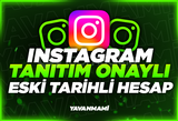 İnstagram Eski Tarihli Tanıtım Onaylı Hesap 