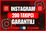 ⭐ [Instagram] Garantili 200 Takipçi