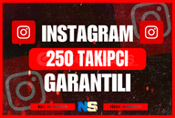⭐ [Instagram] Garantili 250 Takipçi