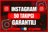 ⭐ [Instagram] Garantili 50 Takipçi 