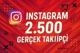 İnstagram Gerçek Takipçi 2.500 Adet