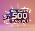Instagram Global 500 Takipçi 365 Gün Garantili