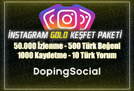 ⭐İNSTAGRAM GOLD KEŞFET PAKETİ⭐