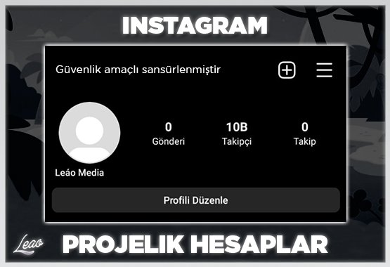 Instagram Hazır 10K Projelik/Kişisel Hesaplar