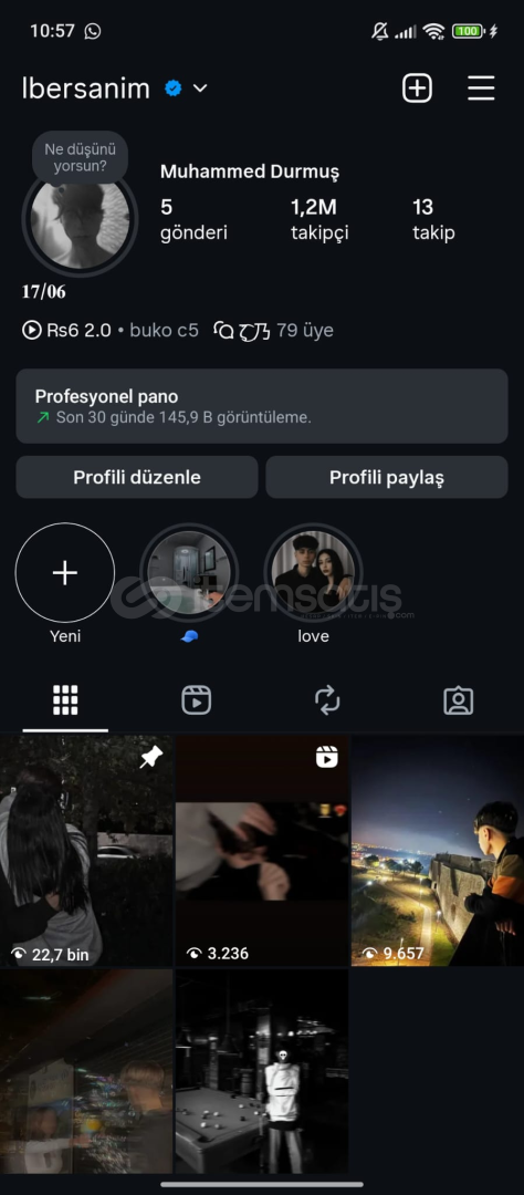 Instagram hesabı 1m Instagram hesabı 1m