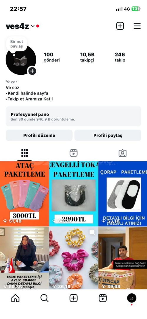 Instagram Hesabı Satılıktır! 10 K takipci Instagram Hesabı Satılıktır! 10 K takipci