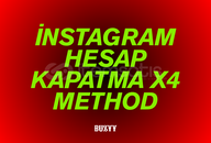 İNSTAGRAM HESAP KAPATMA METHODU