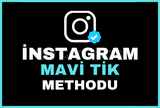 İNSTAGRAM KALICI MAVİ TİK METHODU