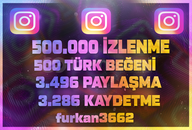 ⭐İnstagram Keşfet Etkili Türk Paket 3 ⭐