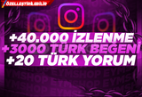 Instagram ⭐Lüks Türk Etkileşim⭐ Paketi