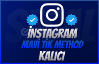 ⭐️ İNSTAGRAM MAVİ TİK 2 ADET METHOD [KALICI]⭐️